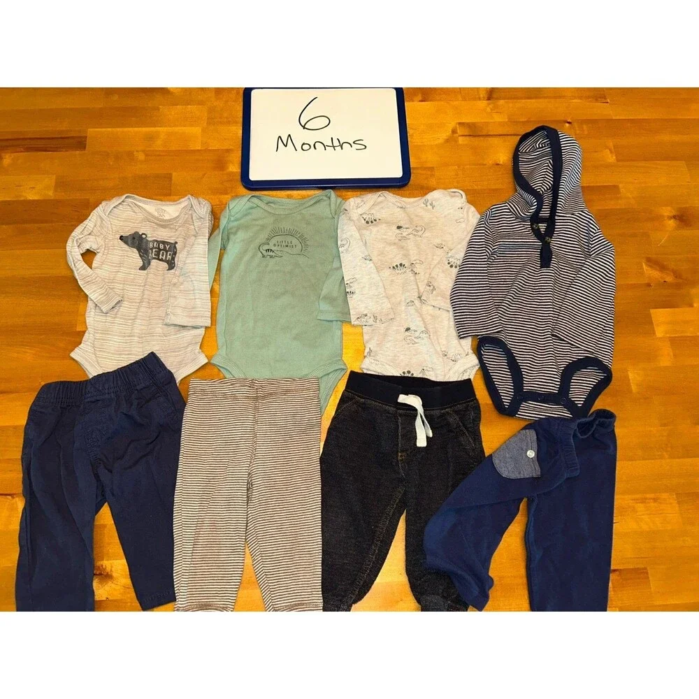 Baby Boy 8 Piece Clothing Lot Size 6 Months